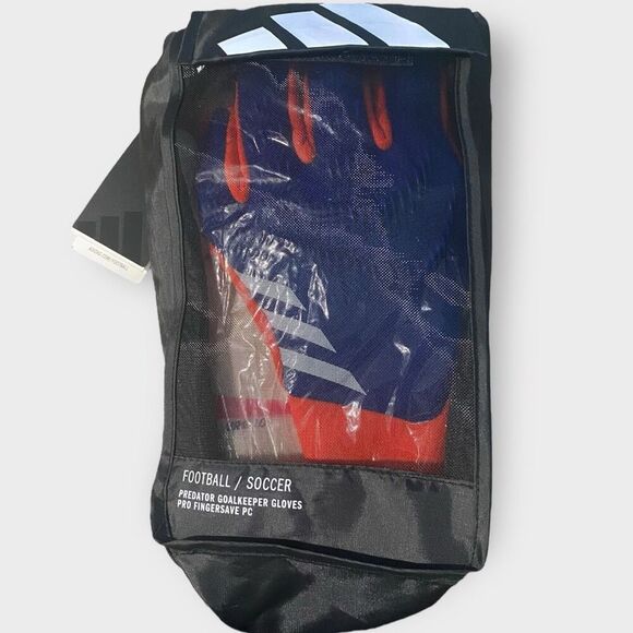 Adidas Predator GL Pro Fingersave Promo FSP Blue/Solar Red IX3864 Mens size 8.5 - Picture 2 of 6